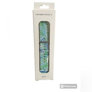 Smartwatch Wristband Strap 42mm Green blue White Tropical NEW Summer